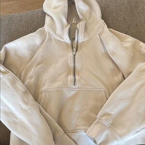 lululemon athletica Cream Half-Zip Hoodie